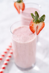 Strawberry banana smoothie