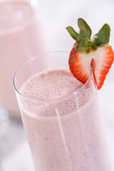 Strawberry banana smoothie