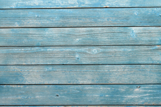 Simple minimal plain painted blue distressed wood plank background