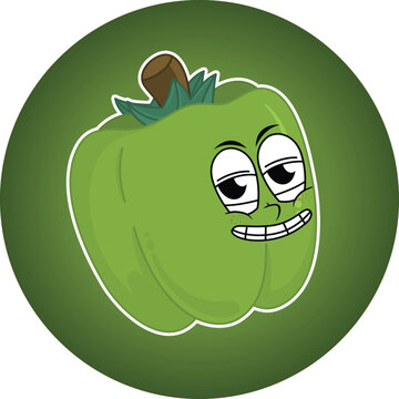 illustration vector graphic of papripa expression. good perfect for business, packaging,product,nutrision,etc
