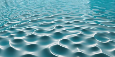 Clear water swimming pool background. Ripples and rings in the aqua liquid wallpaper