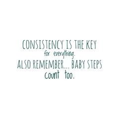 Fototapeta premium motivational quote about consistency