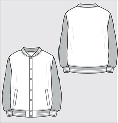 VARSITY JACKET DESIGNED FOR MEN AND TEN BOYS IN VECTOR ILLUSTRATION © JUSTDZINE