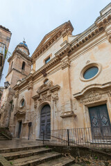 Fototapeta na wymiar Church Santa Maria dell'Itria a Ragusa ibla, Sicily, Italy