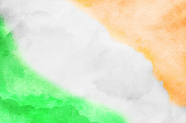 Tri Color Indian Flag Color Background - 631606739
