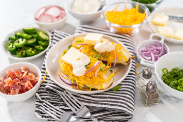 Pressure Cooker Baked Potatoes