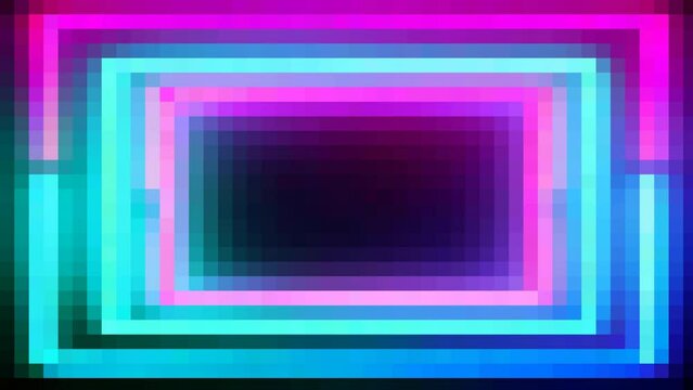 Colorful neon pixel art background