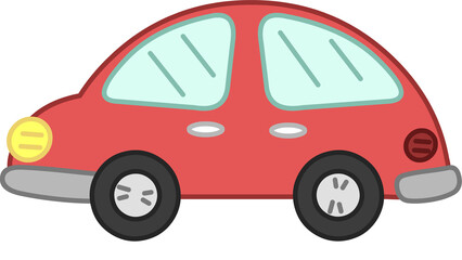 red car cartoon