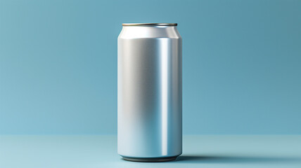 aluminum can isolated on white background, Blank Tin Can without logo and text