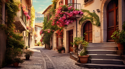 Fototapeta na wymiar beautiful old town of Provence 