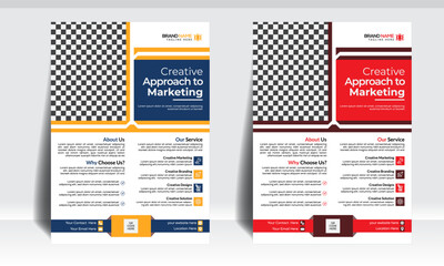 Corporate flyer Simple design Brochure design, cover modern layout, annual report, poster, flyer in A4