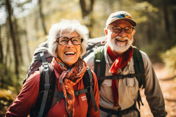 Exploring Love and Scenic Trails Older Couple's Outdoor Journey