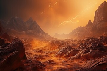 Extraterrestrial landscape texture background, alien and otherworldly terrain, cosmic and surreal surface