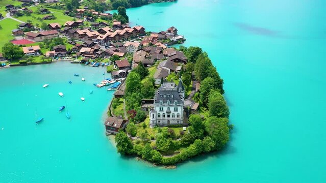 Fairytale like village in Switzerland