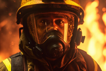 911, rescuer. A fire rescuer is a firefighter who rescues and evacuates people from fire, extinguishes fires and prevents similar incidents. fire, children, ruins, danger