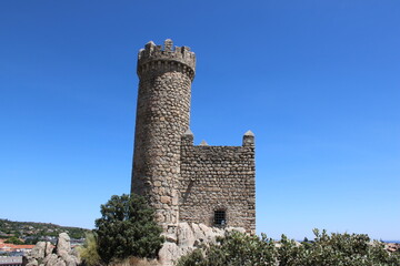 Castillo de Torrelodones, al lado de la Autopista A6, cerca de Madrid