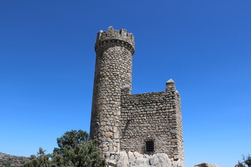 Castillo de Torrelodones, al lado de la Autopista A6, cerca de Madrid