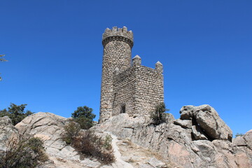 Castillo de Torrelodones, al lado de la Autopista A6, cerca de Madrid