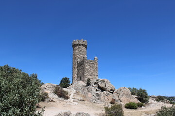 Castillo de Torrelodones, al lado de la Autopista A6, cerca de Madrid