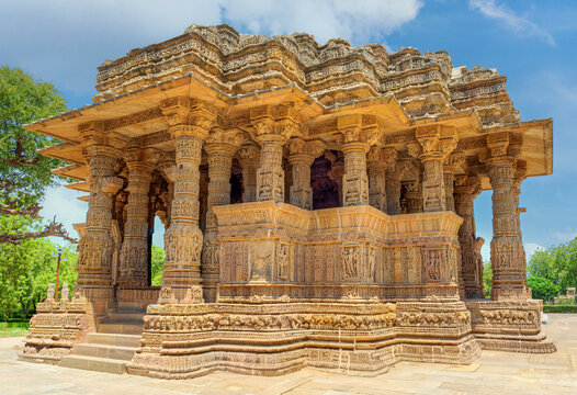 The Sun Temple at Modhera is an ancient Hindu temple located in the western state of Gujarat, India. Built in the 11th century during the reign of the Solanki dynasty, the temple was dedicated to Sun