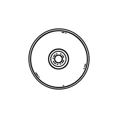 cassette illustration vector with concept