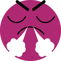 Passionfruit Face Over Angry Smoke Nose