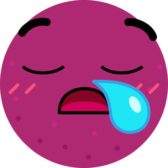 Passionfruit Face Sleep Sleepy