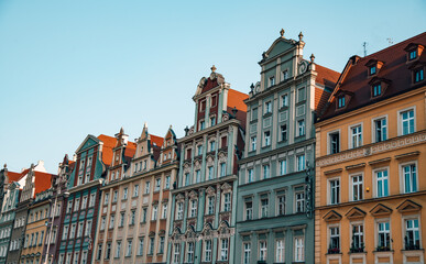 The picturesque streets of Wrocław Poland
