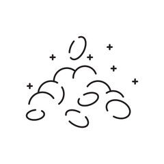 Gold bullion line icon. Included icon as golden, mine, gold bar, price, asset, wealth and more