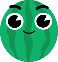 Watermelon Face Soft Smile