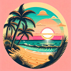 palm trees on the beach