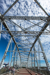 Downtown Nashville in Tennessee with bars and shops