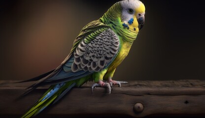 Parakeet bird realistic impressive beautiful image Ai generated art