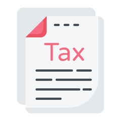 Tax Paid Flat Icon
