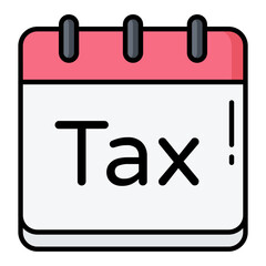 Calendar Line Color Icon