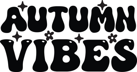 retro fall svg design.