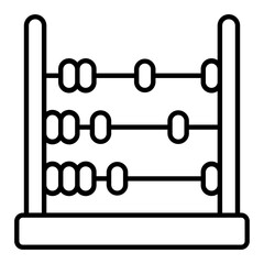 Abacus Line Icon
