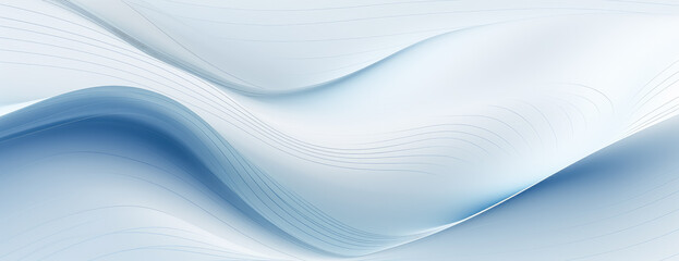 Blue and white abstract wavy background, minimalist soft blue lines work, light white, linear pattern and shapes, soft edges, light white and beige, texture-rich.