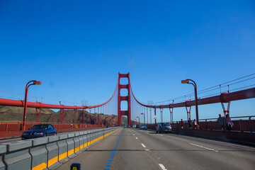 Fototapeta na wymiar The Golden Gate Bridge in San Francisco California