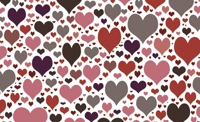 seamless pattern with hearts
