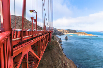 The Golden Gate Bridge in San Francisco California