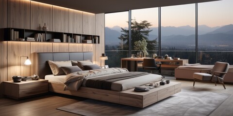 Contemporary Minimalist bedroom design