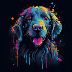 illustration, spectacular print on a t-shirt