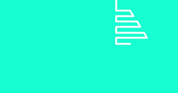 Business banner with an animated linear growth graph. Investment growth, success, growth chart background with copy space. 4K resolution scientific mathematical motion design.