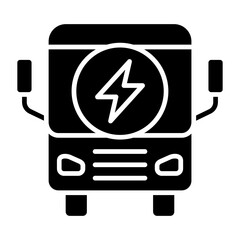 Electric Bus Icon