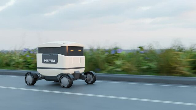 Delivery Robot Food delivery robots may serve homes in near future,delivery time competition.