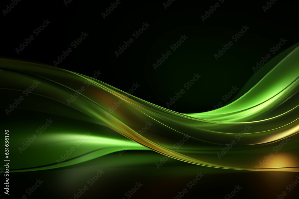 Wall mural abstract futuristic background with glowing neon moving high