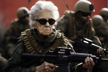 Grandma join the Army