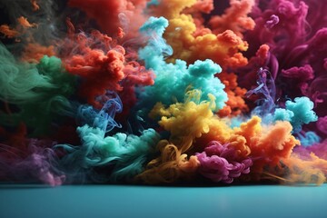 Colorful Smoke Bomb Wallpaper, Rainbow Colorful Smoke Bomb Background, Smoke Effects Background, Smoke wallpapers, Colorful Smoke Background, Abstract Smoke Wallpapers, AI Generative