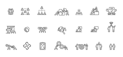 Teamwork icons